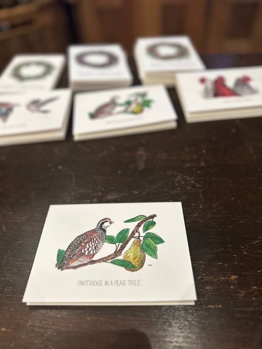 Partridge in a Pear Tree Christmas card